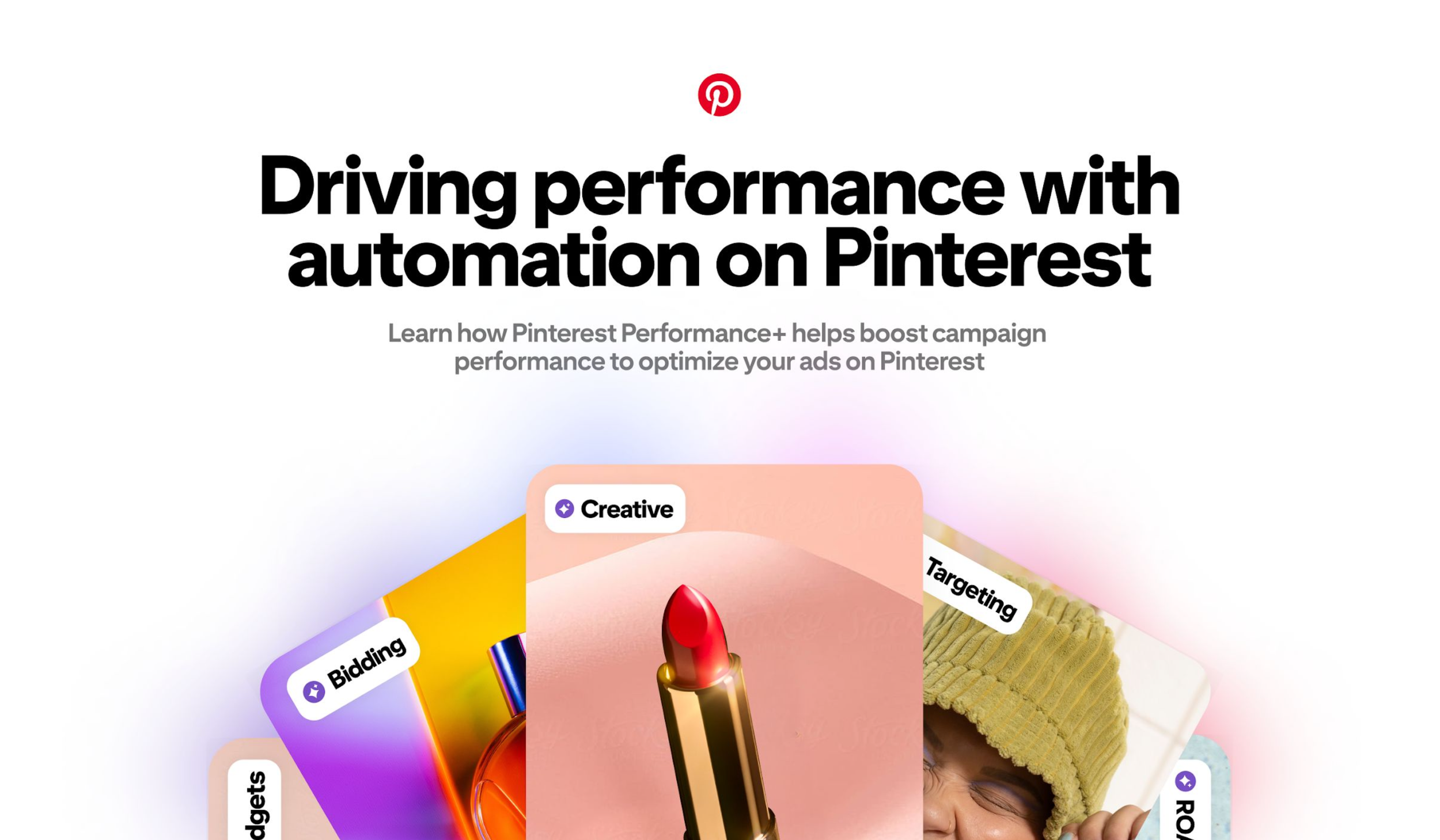 Pinterest's external Performance+ positioning organized by the Range of Automation framework.